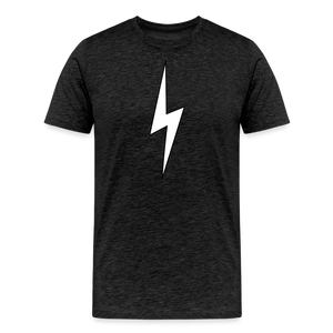 Lightning Tee, mens - charcoal grey