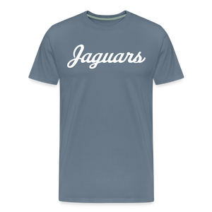 MV Jaguars simple front with MV on back - steel blue