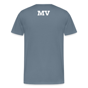 MV Jaguars simple front with MV on back - steel blue