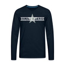 Load image into Gallery viewer, Men&#39;s Silver Star LS with star 2.0 - deep navy
