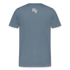 Men's Silver Stars with Star and MV on back - steel blue