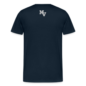 Men's Silver Stars with Star and MV on back - deep navy