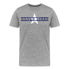 Load image into Gallery viewer, Men&#39;s Silver Stars with MV on back - heather gray
