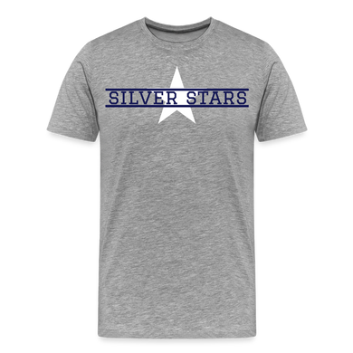 Men's Silver Stars with MV on back - heather gray