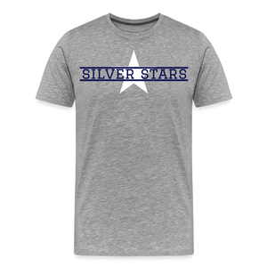 Men's Silver Stars with MV on back - heather gray