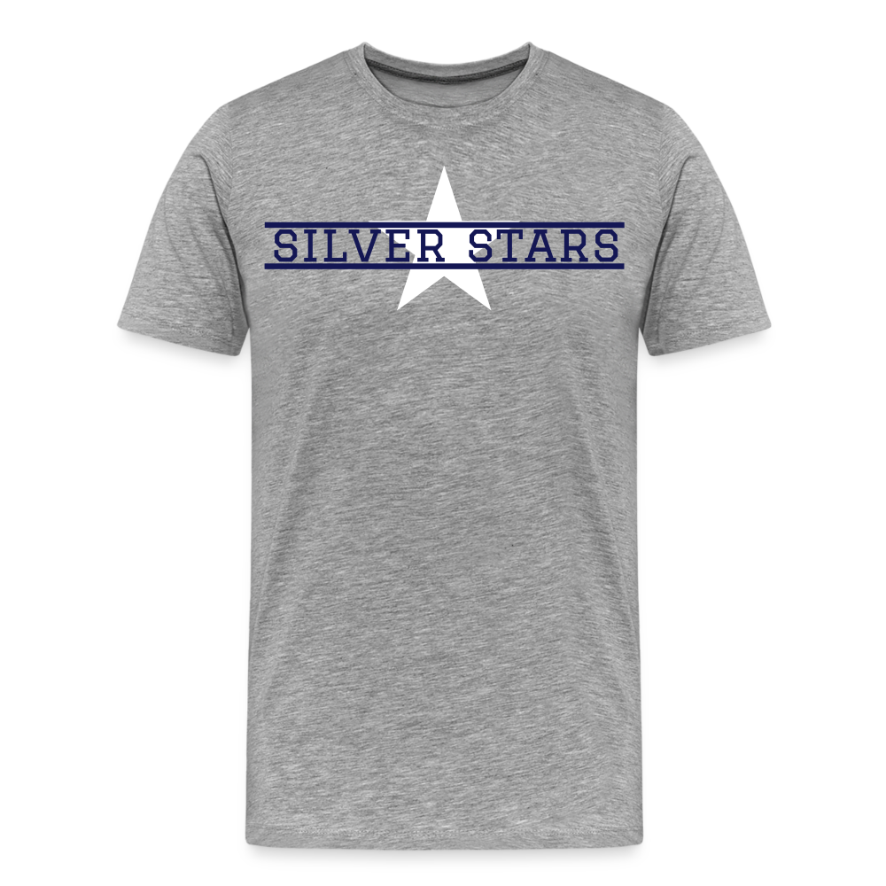 Men's Silver Stars with MV on back - heather gray