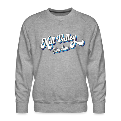 Silver Stars Retro sweatshirt 2 - heather grey