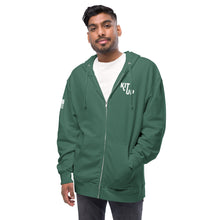 Load image into Gallery viewer, Unisex fleece zip up hoodie
