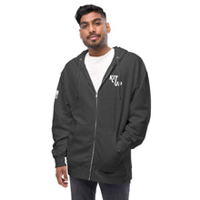 Load image into Gallery viewer, Unisex fleece zip up hoodie
