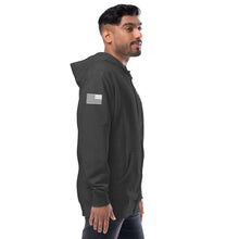 Load image into Gallery viewer, Unisex fleece zip up hoodie

