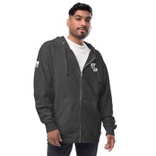 Load image into Gallery viewer, Unisex fleece zip up hoodie
