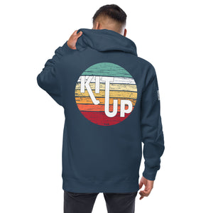 Unisex fleece zip up hoodie