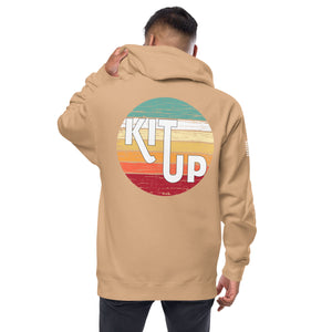 Unisex fleece zip up hoodie
